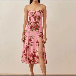 Reformation Juliette dress pink